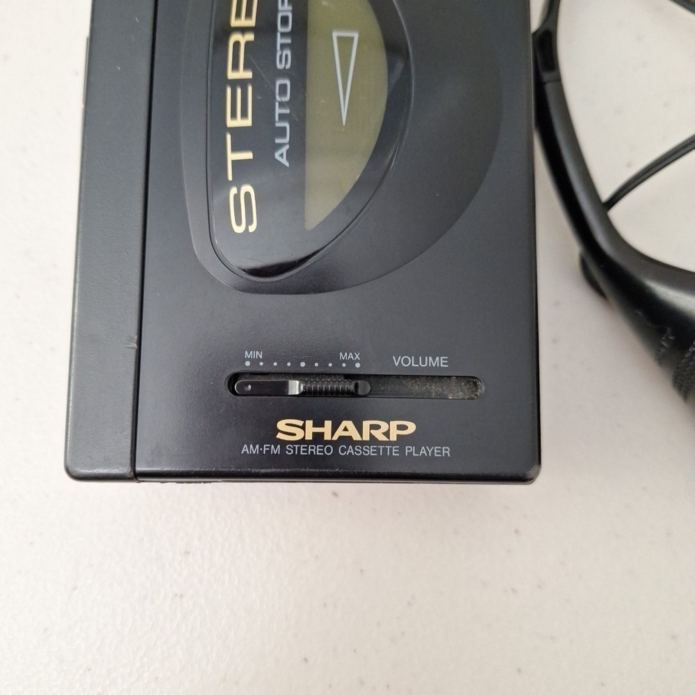 Vintage Sharp JC-150 (GY) Portable AM/FM Stereo Cassette Player WORKS SEE DESCR. - Picture 14 of 14